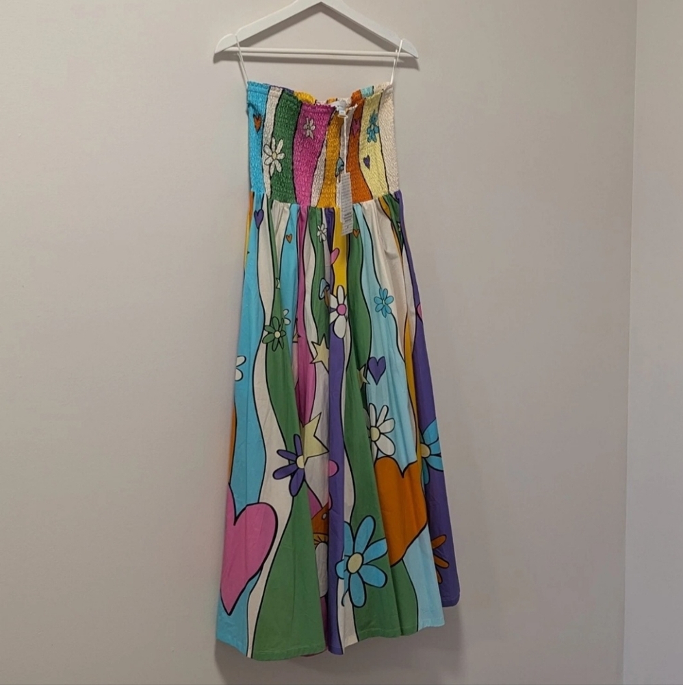 Mira Mikati Rainbow Ray Printed Dress, Size 42 (US 10) NWTS - Picture 6 of 6